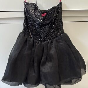 Betsey Johnson Black Dress with Pink Label